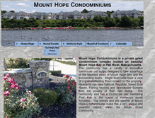 Tablet Screenshot of mounthopecondominiums.com